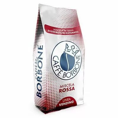 18 Buste Confezioni 1 Kg Caffe' Borbone In Grani Miscela Rossa Vending Originale • 147.63€