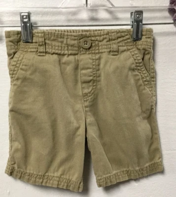 Pantalones Cortos Healthtex Bebé Niño Talla 24 Meses Caqui Cintura Elástica Imitación Botón 40 Foto 1 de 4