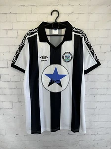 NEWCASTLE UNITED ENGLAND 1980 1982 RETRO VINTAGE FOOTBALL SHIRT JERSEY HOME - Picture 1 of 11