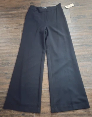 NUEVO CON ETIQUETAS NANETTE LEPORE Mujer Negro Forrado Vestido/Pantalones de Carrera Talla 6 Foto 1 de 4