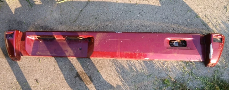 AU BA BF Ford Falcon Ute Tub Rear Bumper Bar, No Reverse Lights Red Color - image 1 of 4