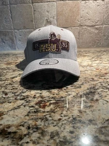 Zephyr Arizona State Sun Devils Fitted Stretch Medium Hat Gray Nice New - Picture 1 of 3