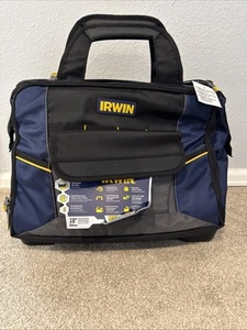 Borsa porta attrezzi Irwin 18" con cerniera e fondo sagomato e tracolla. #2012148 NUOVO - Foto 1 di 4