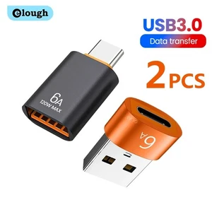 6A USB OTG Adapter USB 3.0 A Stecker auf Typ C Buchse Konverter Schnell Ladegerät 120W - Bild 1 von 18