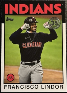 Tarjeta 2021 Topps '86 Topps Francisco Lindor #86B66 Cleveland Indians! - Imagen 1 de 2
