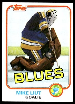 1981-82 Topps #20 Mike Liut St. Louis Blues Hockey Card - Image 1 of 2