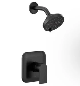 MOEN Genta LX M-CORE Shower Trim Kit Matte Black 1-Handle No Valve Included - Picture 1 of 8