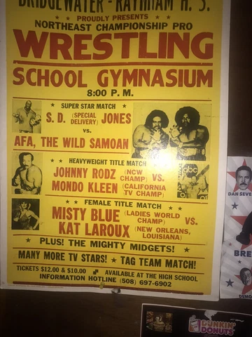 Pro Wrestling Event Poster Cover