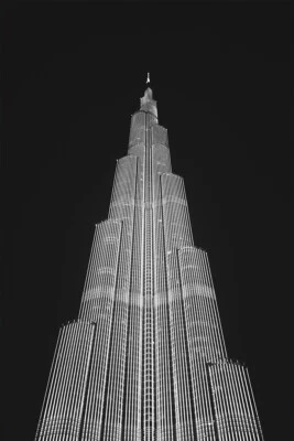 Dubai Tourist Attraction Building by Night Art Wall Decor - POSTER 20x30 - Image 1 of 4