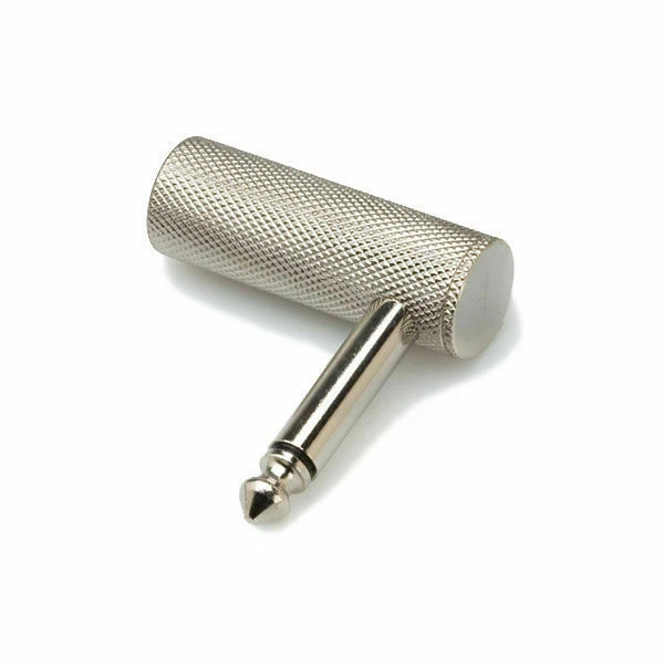 "HOSA RIGHT-ANGLE ADAPTOR, 1/4 inch PHONE F - 1/4 inch PHONE M"