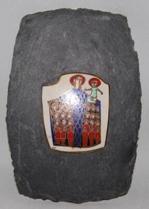 Emaille, Egino Weinert, Schutzmantelmadonna, Madonna, Mutter Gottes, Relief - Picture 1 of 3