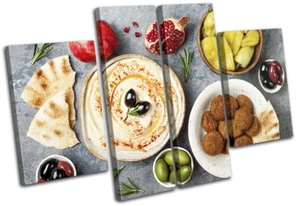 Arabic Ramadan Falafel Eid Food Kitchen MULTI CANVAS WALL ART Picture Print - Picture 1 of 1