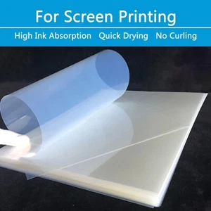 Película de transparencia de inyección de tinta impermeable de 13 x 19" para serigrafía de seda 100 hojas - Imagen 1 de 11