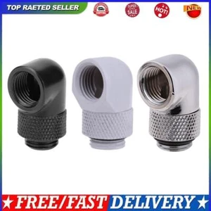 G1/4 Thread 90 Degree Fitting Adapter Rotary Fitting Water Cooled Connector - Afbeelding 1 van 15