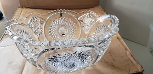 Duncan and Miller EAPG Homestead Glass Punch Bowl, Torte Plateand, 40 Punch Cup - Picture 1 of 19
