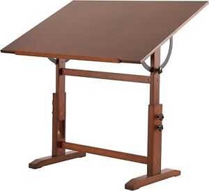 30" x 42" Extra-Large Artist Drafting Table Adjustable Height & Angle Solid Pine