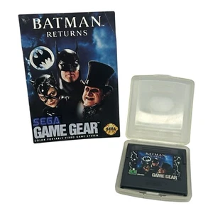 Batman Returns (Sega Game Gear, 1992) Authentic Cartridge w/ Manual Tested - Picture 1 of 5