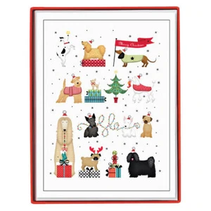 Graphique Holiday Dogs Large Classic Holiday Boxed Card 15ct w - Bild 1 von 2