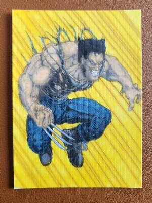 Wolverine PSC Marvel Sketch Card by Jon Ingram X-Men Logan - Image 1 of 2