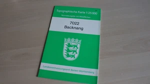 Topographische Karte 7022 Backnang 1:25000 Baden-Württemberg 1987 /B1305 - Bild 1 von 1