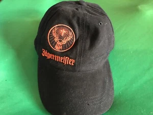 Cappello/Berretto Baseball Regolabile JAGERMEISTER Nero Arancione Logo Cervo - Foto 1 di 7