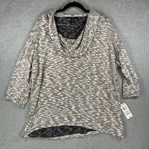 STYLE & CO Size 1X Women's Loose Knit Turtleneck Sweater NWT 3/4 Sleeve - Picture 1 of 11