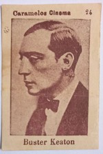 BUSTER KEATON card PORTUGAL aguia CANDY trade 1930 silent movie STAR portuguese