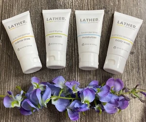 LATHER Modern Apothecary Hair & Body Wash, Creme Rinse, Moisturizer, Soap Set - Picture 1 of 6