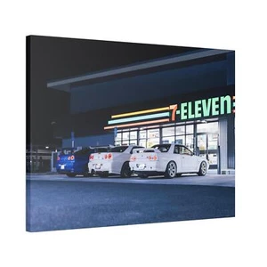 Nissan GTR R34 High Resolution Museum Quality Horizontal Canvas Print #009 - Picture 1 of 10