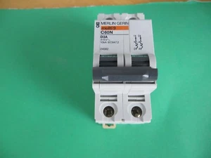 Schneider Electric Circuit Breaker MG24447, Multi 9, C60N, D3A; DIN Rail; 2 Pole - Picture 1 of 5