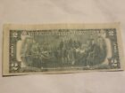 Two Dollar Bill 1976 $2 - Severe Crease Fold Over Type Defect And Misaligned