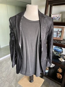 Valiant Paris man's blazer jacket  Gorgeous! Size Small. Very Nice! Black! ✅✅🌎 - Picture 1 of 12