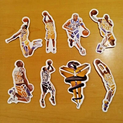 Los Angeles Lakers Star Kobe Bryant/ Mamba Logo Decals Vinyl Stickers Wall Decor - Image 1 of 4