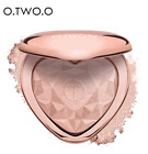 O.TWO.O MAKEUP HIGHLIGHTER HEART GLOW SHIMMER HIGHLIGHTING POWDER GOLD BROWN