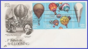 USA4 #2032-35 U/A ARTCRAFT FDC BL4 Luftballons - Bild 1 von 1