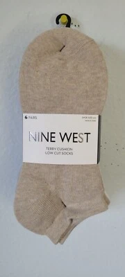 Nine West Mujer 6 Pares Calcetines Terry Cojín Corte Bajo. (155). Foto 1 de 4