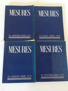 [Leiris -Dachboden-Brasillach-Michaux] MESSUNGEN 4 komplette Bände /1936 - Bild 1 von 6