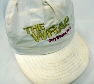 Winston The Wrap Tobacco Trucker Hat Snapback Cap USA White VTG 80s Nylon - Picture 1 of 3