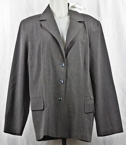 Nueva con etiquetas Chaqueta Blazer elástica Chico's Magique Craft gris carbón (Chico's 3) XL - Imagen 1 de 3