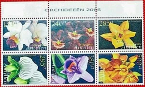 Netherlands Antilles 1099 MNH Orchids Flowers Block ZAYIX 0224S0078A - Picture 1 of 3