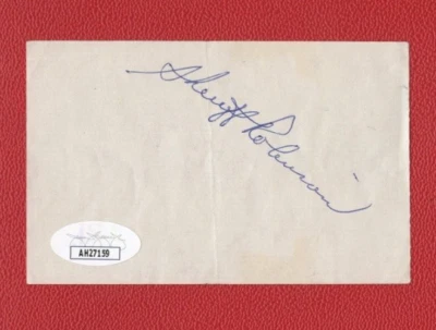 (Warren) Sheriff Robinson JSA Authenticated Autographed 21/2x4" Cut !!!!! - Image 1 of 3