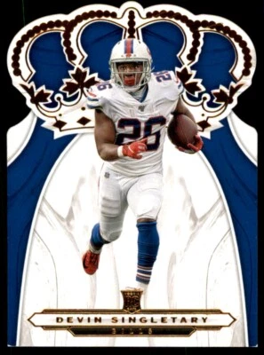2019 Panini Chronicles Crown Royale Devin Singletary Buffalo Bills #CR-23 - Image 1 of 2