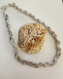 Ilias Lalaounis Sterling Silver 925 Choker Woven Byzantine Necklace Chain. - Picture 1 of 8