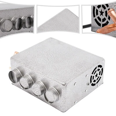 12 VOLT Universal Underdash Heater Heat w/ Speed Switch for Car or Truck-4 port - Image 1 of 4