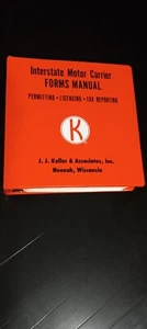 J.J. Keller Interstate Motor Carrier FORMS MANUAL Permitting Licensing Tax 1980 - Picture 1 of 7