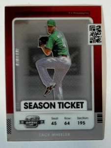 2021 Panini Contenders #57 Zack Wheeler Optic Philadelphia Phillies Baseball - Picture 1 of 2