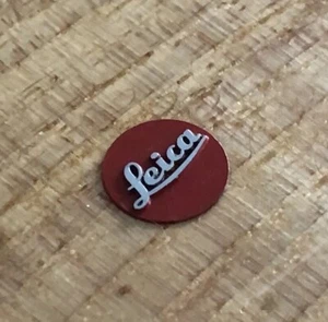 Leica Logo Badge Red AUTHENTIC from M6 Fits M7-M8-M9-M10 Approx 10cm - Picture 1 of 5