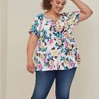 Torrid White Floral Babydoll Top Nwt Size 2X