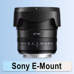 TTArtisan AF 75mm F2 Auto Focus Full Frame Large Aperture Lens for Sony E-mount - Picture 1 of 12