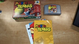 Mario Tennis N64 Nintendo 64 Box, Manual, Authentic! - Picture 1 of 4